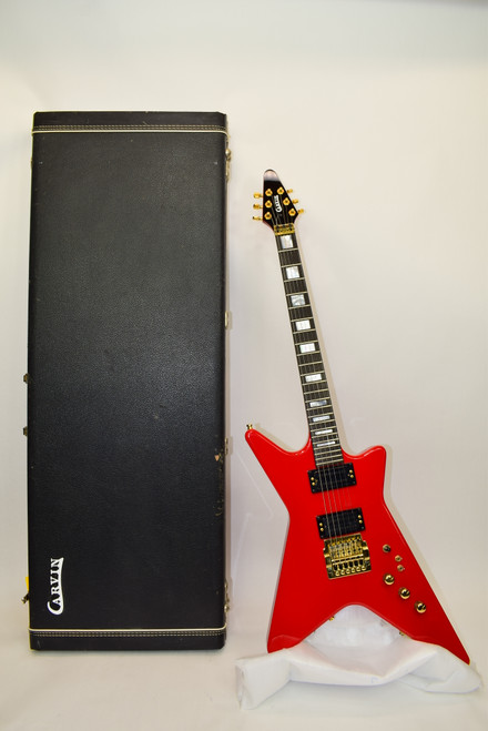 Vintage 80's Carvin V220 V220T Electric Guitar, Red w/ Case - Previously Owned
