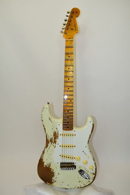 2024 Fender Custom Shop Limited Edition '56 Stratocaster Electric Guitar, Super Heavy Relic Aged India Ivory w/ Case - Previously Owned