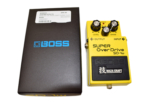 Boss SD-1W Waza Craft Super Overdrive Guitar Effects Pedal w/ Box - Previously Owned