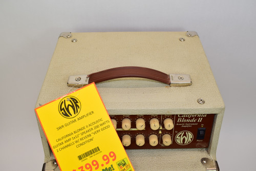 SWR California Blonde II 200-Watt 2-Channel Acoustic Instrument Amp - Previously Owned