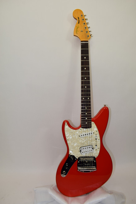 2022 Fender Kurt Cobain Jag-Stang Left-Hand Electric Guitar, Rosewood Fingerboard, Fiesta Red w/ Bag - Previously Owned