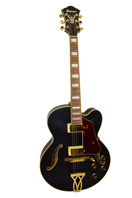 Ibanez Artcore AF75G Hollowbody Electric Guitar, Flat Black- Previously Owned