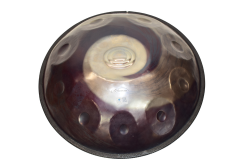 AS TEMAN Pristine 010 Black - 10 Notes D Minor Hand Pan Drum, 440 HZ - Previously Owned