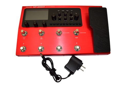 Valeton GP-200R GP-200 Multi-Effects Modeling Guitar Processor Effect Pedal, RED - Previously Owned