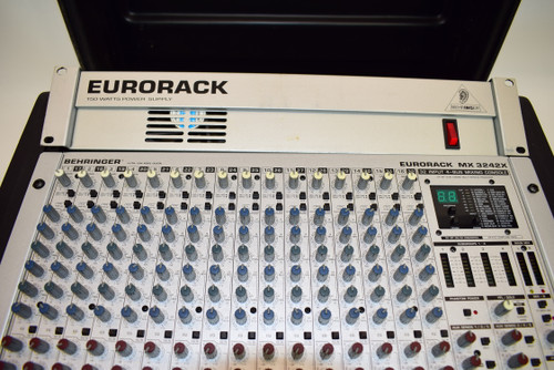 Behringer Europower MX3242X 32-channel Mixer with Effects w/ Power Supply & SKB Case - Previously Owned
