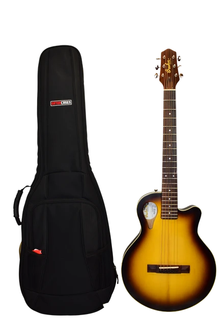 Gruhn Guitars Versitar Thinline (Model AM9659) Adirondack / Sycamore Acoustic Electric Guitar, Tobacco Sunburst w/ Bag - Previously Owned