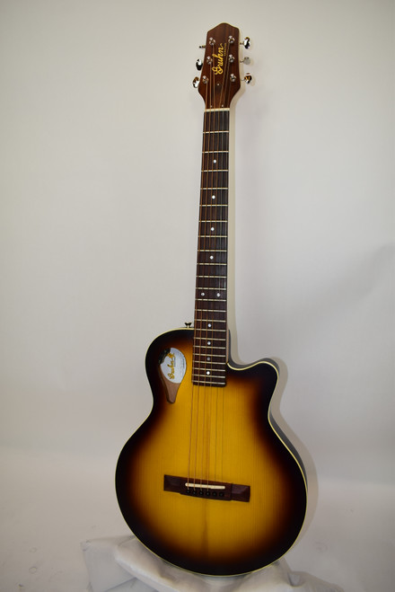 Gruhn Guitars Versitar Thinline (Model AM9659) Adirondack / Sycamore Acoustic Electric Guitar, Tobacco Sunburst w/ Bag - Previously Owned