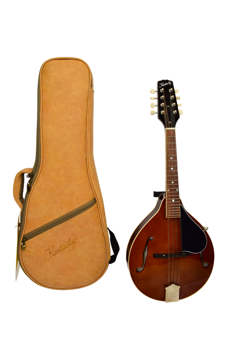 Kentucky KM-156 Standard A-Model Mandolin, Transparent Brown w/ Bag - Previously Owned