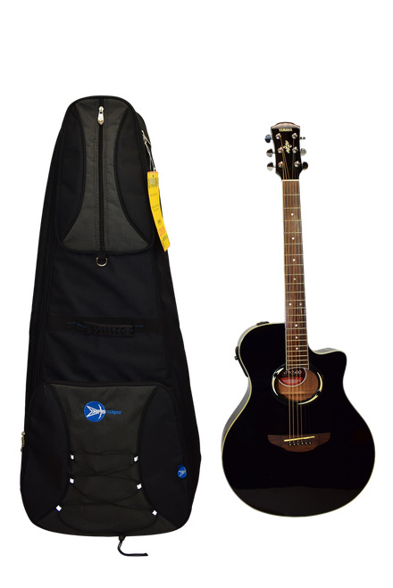 Yamaha APX500 Thinline Acoustic Electric Guitar, Black w/ Bag - Previously Owned