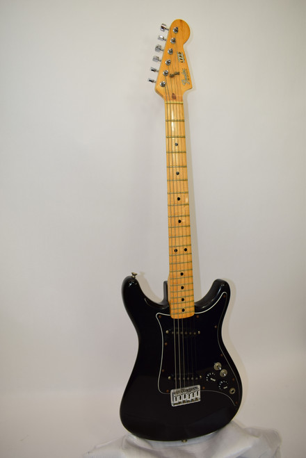 Vintage Fender Lead II Electric Guitar, Maple Fingerboard, Black w/ Case - Previously Owned