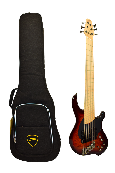 Dingwall Guitars Combustion 6-String Electric Bass, Maple Fingerboard, Vintageburst w/ Bag - Previously Owned