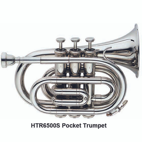 Avalon 6500S Bb Pocket Trumpet, Silver plated, 3 5/8" bell, with case and mouthpiece