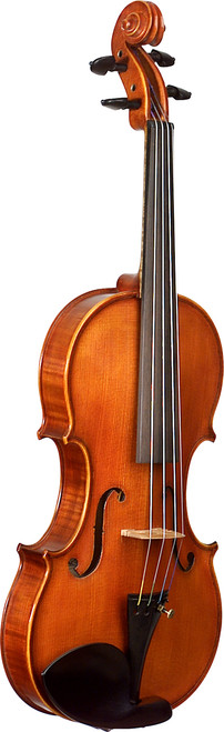 Avalon 1414H Full Size 4/4 Violin, High quality, Two-piece flame back body, 2 Fine Tuners, with oblong case and bow