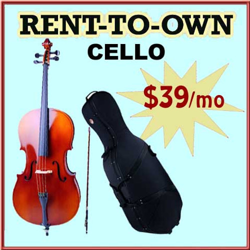 Student Rent-to-Own Cello Outfit