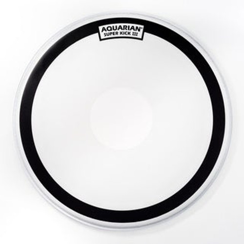 Aquarian 22" Coated 1 Ply Super Kick With Power Dot Drumhead Aquarian 22" Coated 1 Ply Super Kick With Power Dot Drumhead
