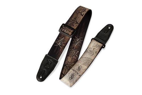 Levy MPD2012 2" Polyester Guitar Strap Sublimation-Printed With Original Artist's Design
