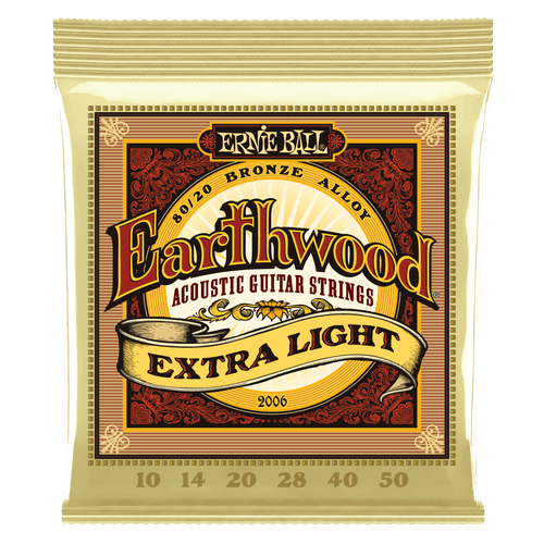 Ernie Ball EARTHWOOD EXTRA LIGHT ACOUSTIC 80/20 BRONZE Guitar Strings