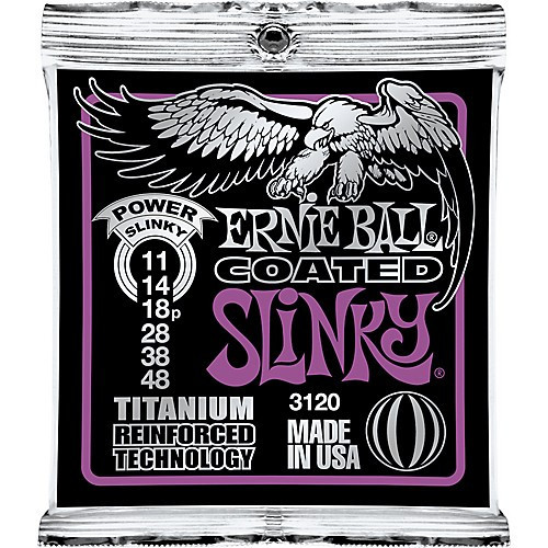 Ernie Ball COATED ELECTRIC TITANIUM RPS POWER SLINKY Guitar Strings