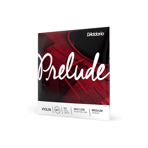 D'Addario J81012M Prelude 1/2 Violin String Set Medium Gauge