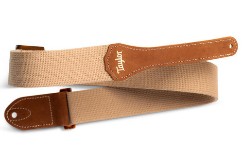 Taylor GS Mini 2" Cotton Guitar Strap, Tan