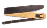 Taylor Leather 2.5" Strap, Suede Back, Chocolate Brown