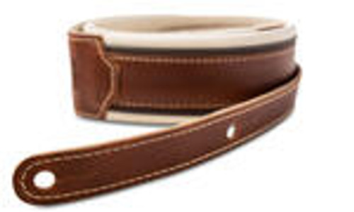 Taylor Renaissance Series Leather 2.5" Strap, Medium Brown
