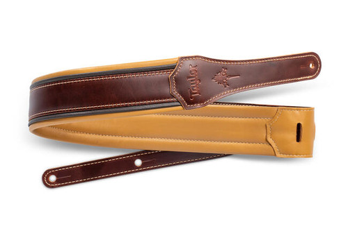 Taylor Ascension 2.5" Strap, Cordovan/ Black/Butterscotch Leather