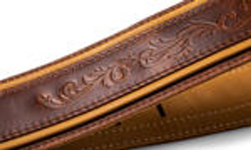 Taylor Nouveau Strap, Medium Brown/Butterscotch/Distressed Brown Leather, 2.5"