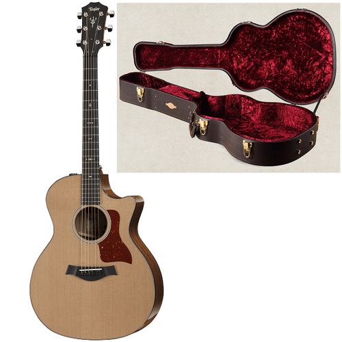 Taylor 500 Series 514ce Model Grand Auditorium Cutaway Acoustic/Electric Guitar w/ Taylor Deluxe Brown Hardshell Case