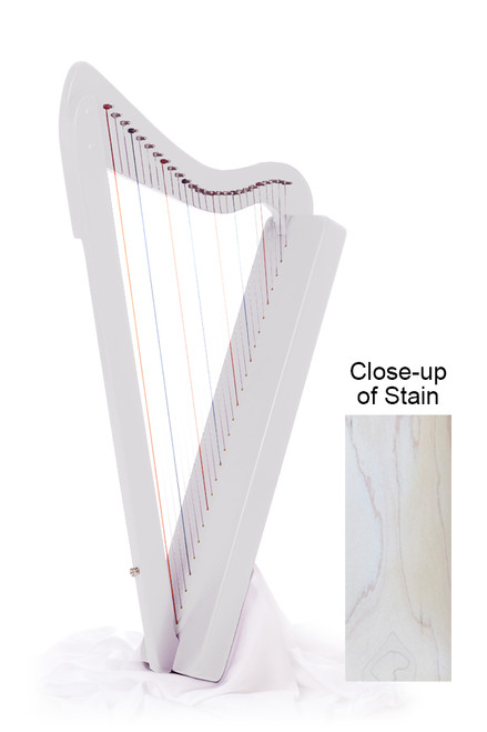 Rees Harps Harpsicle Harp, 26 Strings, White Finish, Made in the USA