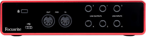 Focusrite Scarlett 4i4 3G Audio Interface, Dual 3rd Gen Mic Preamps with AIR, 4 Inputs