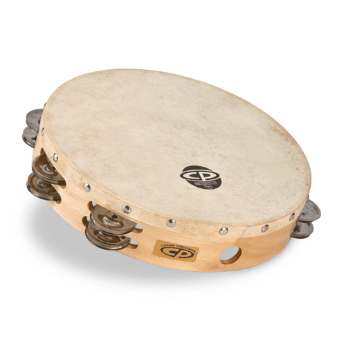CP BY LP® 10" TAMBOURINE WITH HEAD DOUBLE ROW