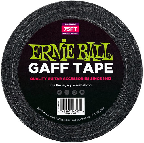Ernie Ball P04007 Pro 2" Gaff' Tape 75Ft Roll
