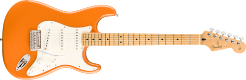 Fender Player Series Strat, Capri Orange Finish, Maple Fretboard (d)