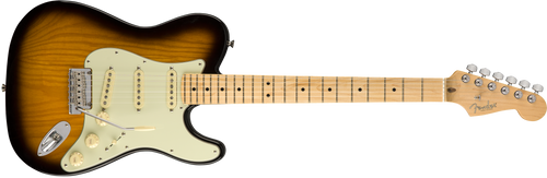 Fender 2018 Limited Edition Strat-Tele ® Hybrid Guitar Maple, 2-Color Sunburst (d)