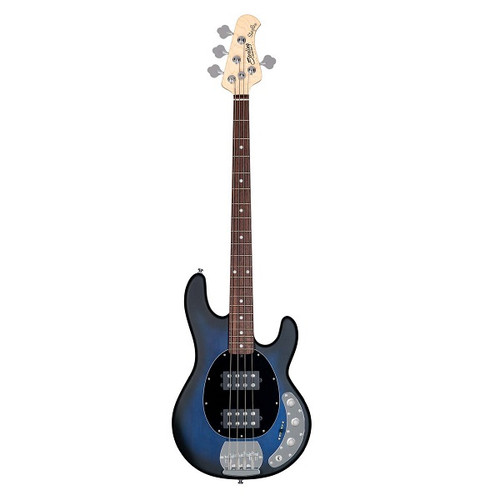 Sterling by Music Man S.U.B. Series Electric Bass StingRay HH Blue Burst Satin