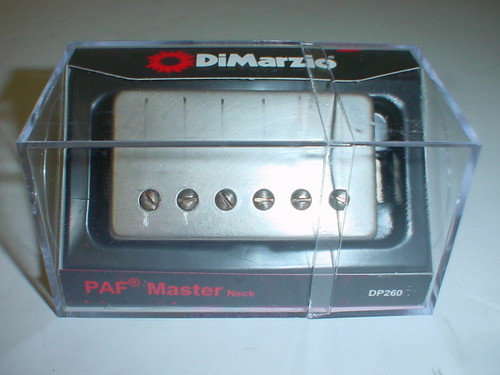 DIMARZIO DP260 PAF Master Neck Guitar Pickup - WORN NICKEL REG SPACED