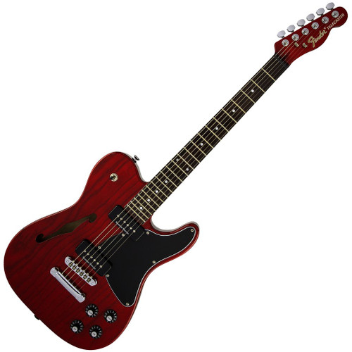 Fender Jim Adkins JA-90 Telecaster ® Thinline, Laurel Fingerboard, Crimson Red Transparent