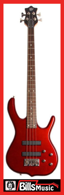 KSD Ken Smith Design Burner Standard 4 4-String Electric Bass - Metallic Red 