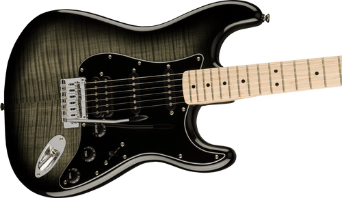 Fender Affinity Series   Stratocaster ® FMT HSS, Maple Fingerboard, Black Pickguard, Black Burst