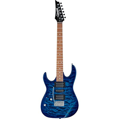 Ibanez Gio GRX70QAL Left-handed Electric Guitar - Transparent Blue Burst