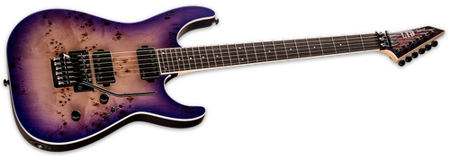 ESP LTD M-1000, Burled Poplar Top, Purple Natural Burst