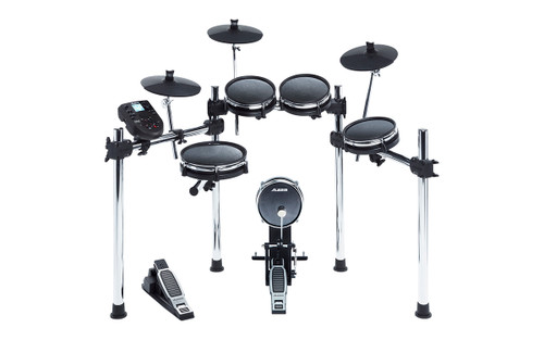 Alesis Surge Mesh Kit 8-Piece Drum Kit with Over 300 Sounds, All Mesh Pads, 3-Sided Chrome Rack