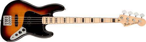 Fender Geddy Lee Jazz Bass®, Maple Fingerboard, 3-Color Sunburst w. Deluxe Gigbag