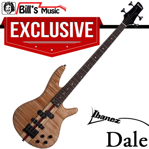 Ibanez "Hoshino 50th Anniversary LA Custom Shop 6" - "DALE" Electric Bass -  Natural Gloss Finish w/ Hardshell Case & Certificate of Authenticity *Bill's Music EXCLUSIVE