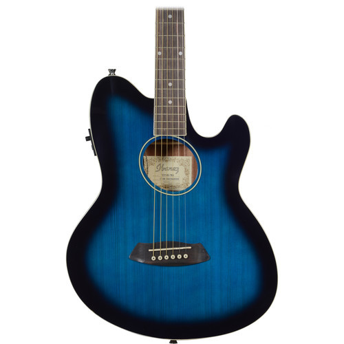 Ibanez TCY10E Talman Series Acoustic/Electric Guitar (Transparent Blue Sunburst)
