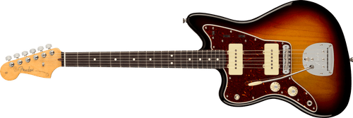 Fender American Professional II Jazzmaster Left-Hand, Rosewood Fingerboard, 3-Color Sunburst w/ Deluxe Molded Case