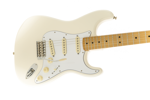 Fender Jimi Hendrix Strat, Maple Fingerboard, Olympic White w/ Gig Bag