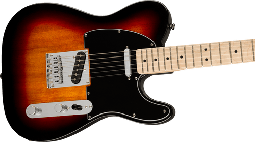 Fender Squier Affinity Series Telecaster, Maple Fingerboard, Black Pickguard, 3-Color Sunburst 