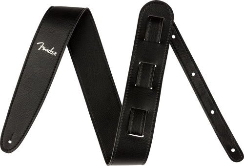 Fender® Vegan Leather Strap, Black, 2.5"